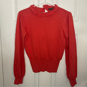 WHO What Wear Red Pullover Sweater Extra Small